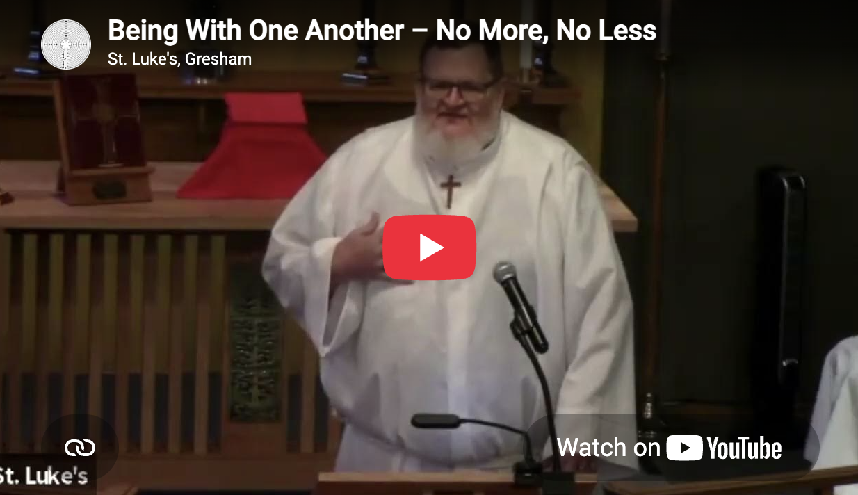 Being With One Another – No More, No Less